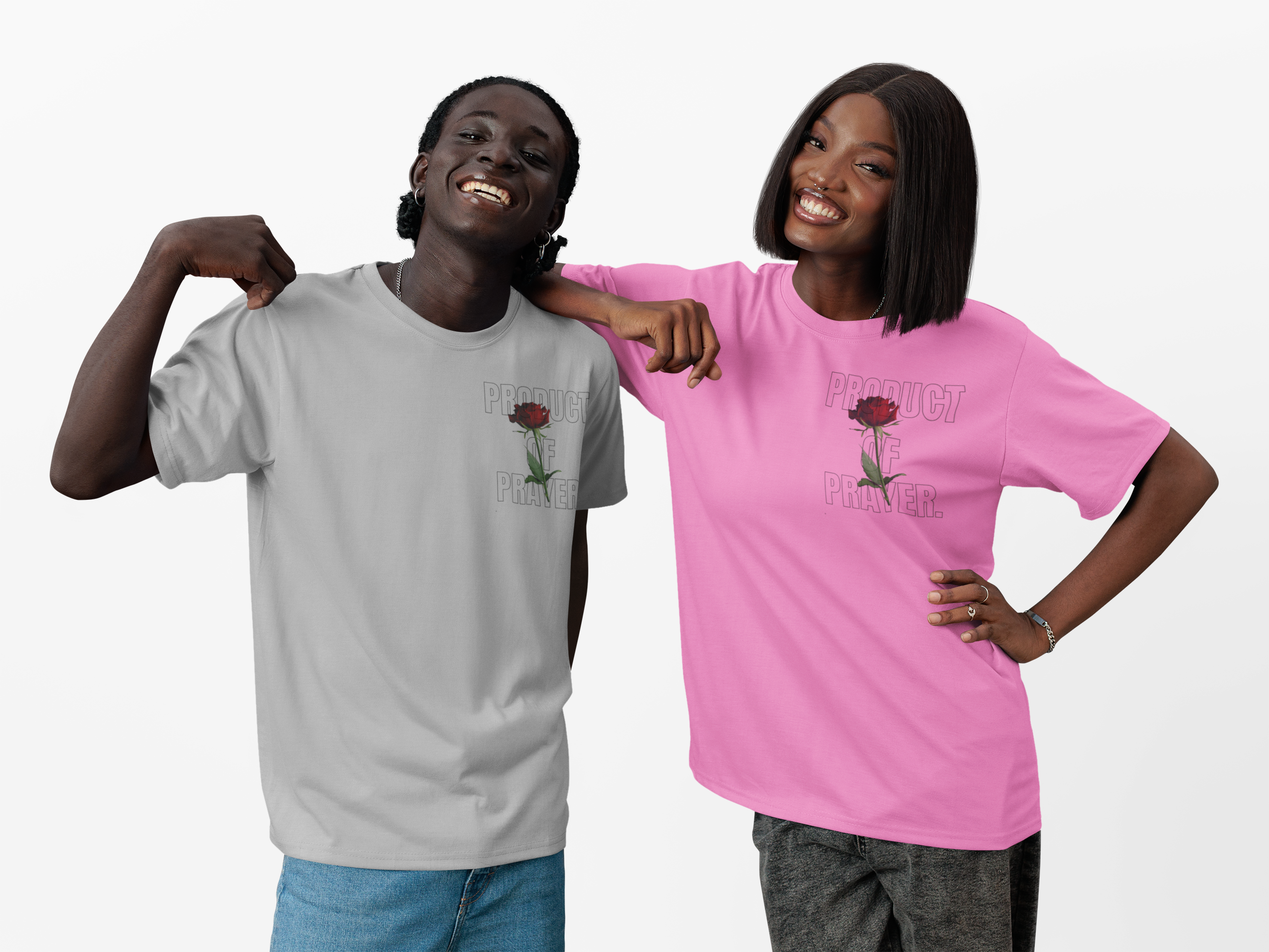 Product Of Prayer T-Shirts(Black)